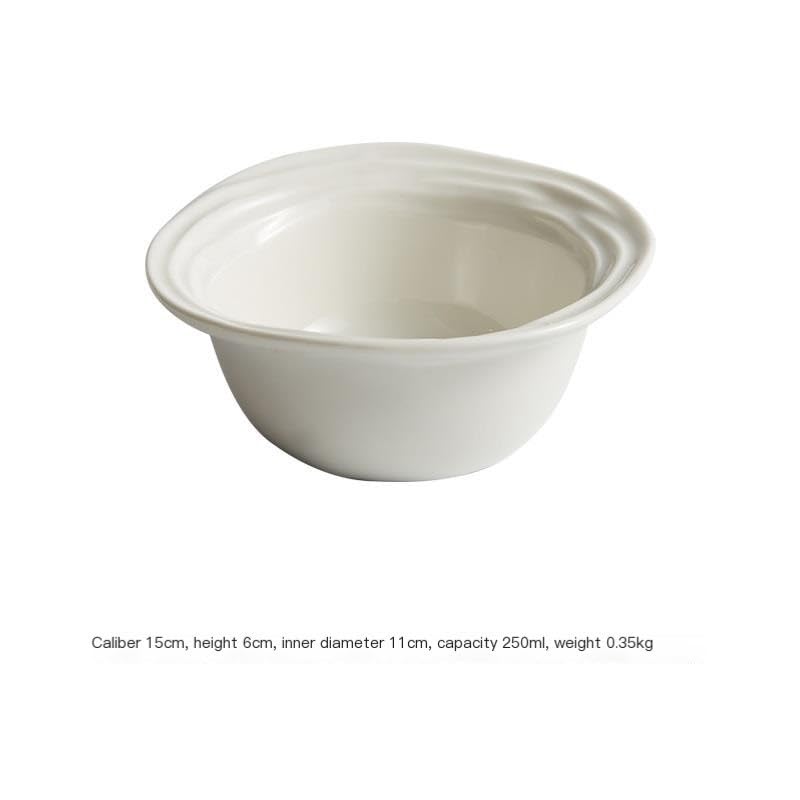 Miski do Ramen Miska na owoce Miska do sałatek owocowych Ceramiczna miska do zupy Domowa zastawa stołowa Nordic Kreatywna miska deserowa Miska do sałatek Talerze obiadowe (M)