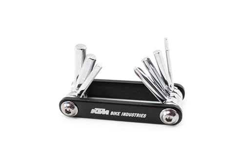 KTM Fahrrad MTB Bike Minitool Bordwerkzeug mit 7 Funktionen Verchromt