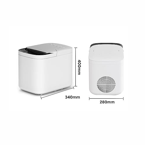Máquina fabricadora de hielo portátil para countertop 30lbs/día miniatura 2