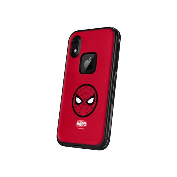 Skinit Decal Phone Skin Compatible with LifeProof Fre iPhone XR - Officially Licensed Marvel Spiderman Spiderman Emblem Design