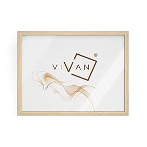 VIVAN Cadre, marron (bois naturel), format image A3