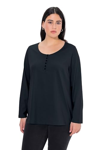 Ulla Popken Jeggings Sienna, Rundum-gummibund, Stretch, Camicia Donna, Nero (Schwarz 10), 60 (Taglia Produttore: 54+)