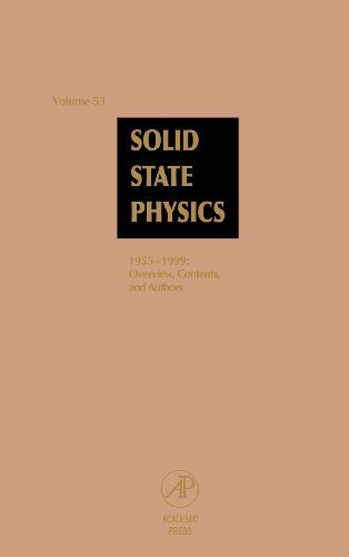 Solid State Physics: Advances in Research and Applications, Vol. 53: 1955-1999, Overview, Contents and Authors: Overview, Contents, and Authors (ISSN)