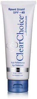 ClearChoice Sport Shield Sunscreen - Natural Face Sunscreen for Daily Use, SPF 45-4 Ounces