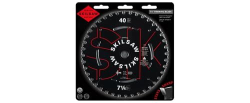 Image of SKIL 75940 Titanium 7-1 /4-Inch 40 Tooth ATB Thin Kerf Crosscutting Saw Blade with 5 /8-Inch and Diamond Knockout Arbor