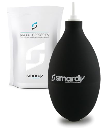 smardy Soffiatore d'Aria di Pulizia Taglia S Obiettivo Polvere Pulitore per Fotocamera DSLR Sensore Tastiera Smartphone