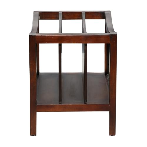 Deco 79 65336 Wood 3 Slot Magazine Holder thumb #3