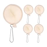 PRETYZOOM 5 Stück Teiliges Flanell Kaffeefilterbeutel mit Edelstahlgriff Feines Sieb...