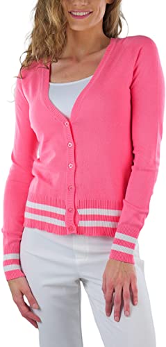 Image of ToBeInStyle Women's Long Sleeve Button Down V-Neck Cardigan