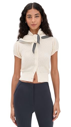 For Love & Lemons Women's Maritime Knit Cardigan & Scarf