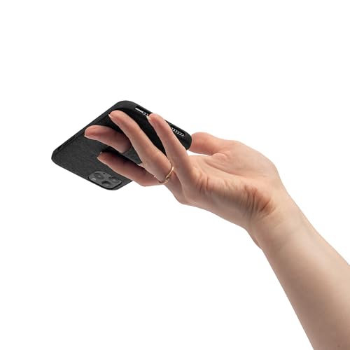 Peak Design Mobile Everyday Loop Phone Case for iPhone 14 Pro, Charcoal, with Loop, Slim Profile, Drop Protection, Weatherproof Fabric Shell, SlimLink Connects to Mobile Mounts & Gear