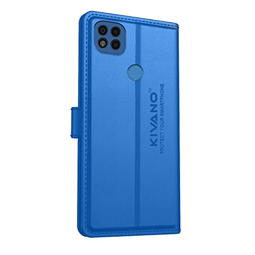 Image of KIVANO Xiaomi Poco C31 Professional Series Wallet Case | Luxurious Design | Premium | PU Leather Flip Case Back Cover - Light Blue