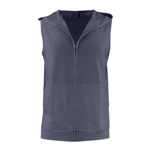 Chaleco de fitness para mujer transpirable chaqueta gris XL