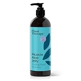 Plant Therapy Muscle Aloe Jelly 16 fl oz, Cooling & Warming Aloe Gel with Essential Oils for Post-Workout Muscle Comfort, Massage & Aromatherapy