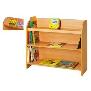 Nathan 372453 Small Shelving Unit, Beech Effect Melamine, Multi Color
