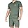 Pijama Masculino Adulto Confortável e macio Pijama Manga Curta e Short para Dormir (BR, Alfa, GG, Regular, Regular, VERDE)