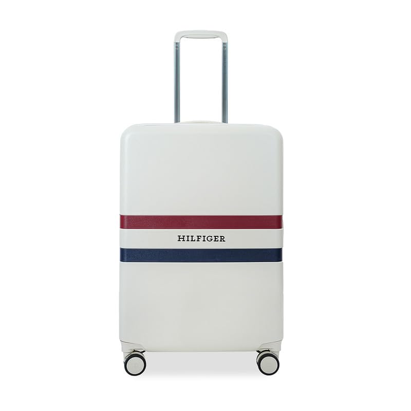tommy hilfiger Cabin Luggage Reagan - Off White | Carry-On Trolley Bag with TSA Lock | 360° Spinner Wheels | Telescopic Handle | Hardshell Polycarbonate Suitcase | Wet Pouch | 47L Capacity | 55cm-picture-15