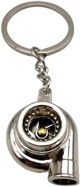 IZROLO Creative car parts model turbo metal keychain, keychain, car enthusiast keychain