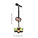 Kids Microphone - Adjustable Height Kids Microphone and Stand | Vertical Karaoke Machine with Flashing Stage Lights | Funny Musical Toy for Home Parties Classroom Travel (Black)