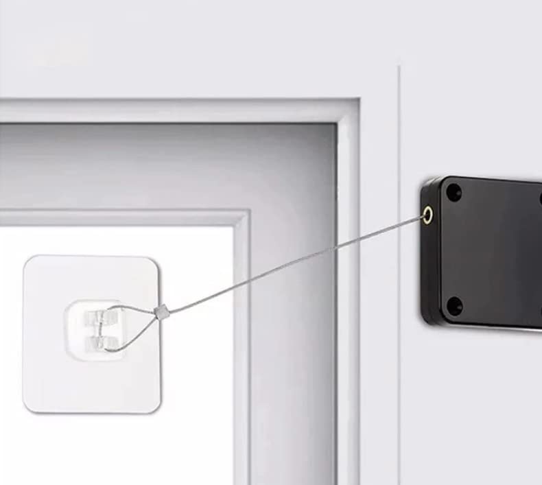 Zenkova Punch-Free Automatic Sensor Door Closer Multifunctional Door Closer, Residential Commercial Auto Door Closer with Steel Drawstring (B0B7JR496R) Amazon Price History, Amazon Price Tracker