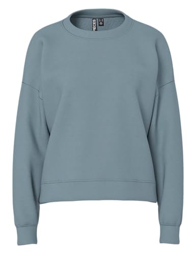 PIECES PCCHILLI LS Sweat Noos BC Sudadera, Trooper, L para Mujer
