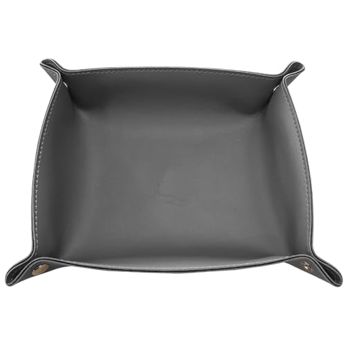 Porta Treco de mesa em Couro Sintético Premium Cinza Claro