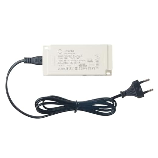 HCFEI 12V Mini-Amp, LED Treiber, Euro-Stecker, 6-fach-Verteiler, 2A 230V Auf 12V DC Schalt Niedervolttrafo, 1.5m Kabel, Konstantspannungs Netzteil für Led Lampen, Nicht Dimmbar (12V 24W)