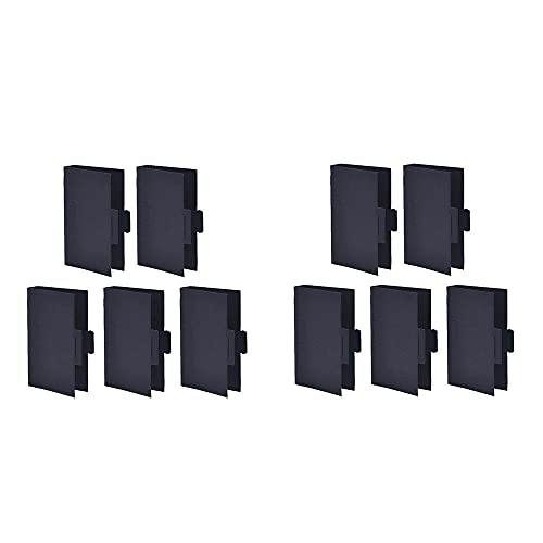 Frasco de perfume, cartão de papel, presente feminino, tubo de ensaio, mini amostra perfumada, frasco conta-gotas recarregável (preto)