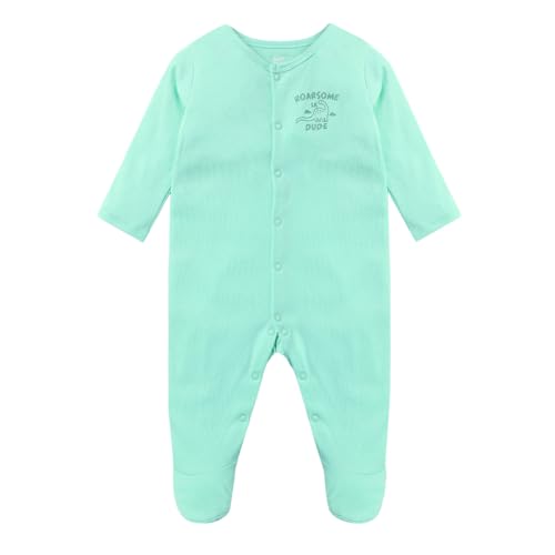 Image of miniklub Baby Front Open Long Sleeve Full Length Knitted Cotton Sleep Suit (Yellow Color)