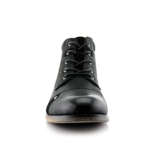 Image of Ferro Aldo Men's Ankle Boots | Lace-Up Cap Toe Chukka Style Dress Boot | Casual Fashion for Work