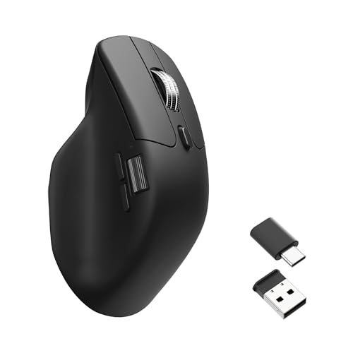 Keychron M6 Wireless Gaming Mouse, 1000Hz Polling, Bluetooth 5.1/2.4GHz/Wired, Lightweight