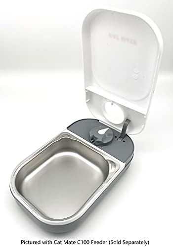 Cat Mate Stainless Steel Bowl Inserts x 2 for Cat Mate C100 and C200 Automatic Feeders (Feeder Not Included) - Image 6