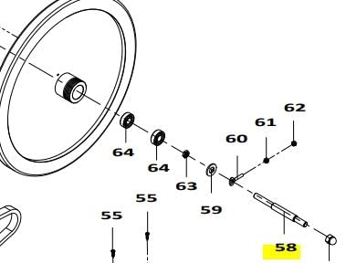 Sunlite F6 Trainer Replacement Parts Inertial Axle