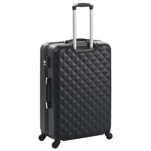 YAFF Hardcase Trolley Set 3 pcs Black ABS4