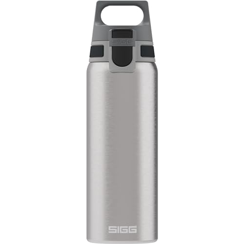SIGG - Stainless Steel Water Bottle - Shield ONE Brushed - Suitable For Carbonated Beverages - Leakproof - Lightweight - BPA Free - Brushed - 0.75 L