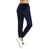 Irevial Women Velvet Trouser Joggers Velour Sweatpants Winter Casual Active Yoga Sportswear Pants with Pockets Navy Medium