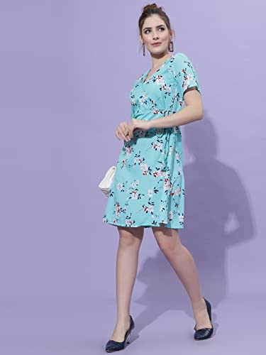 Image of OOMPH! Women's Crepe A-Line Mini Dress Pack of 1