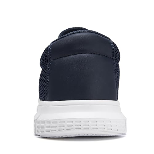 Mens Slip on Loafers Boat Shoes Non Slip Walking Shoes Running Fashion Sneakers for Men Comfort Lightweight Breathable Casual Office Shoes Dark Blue 73