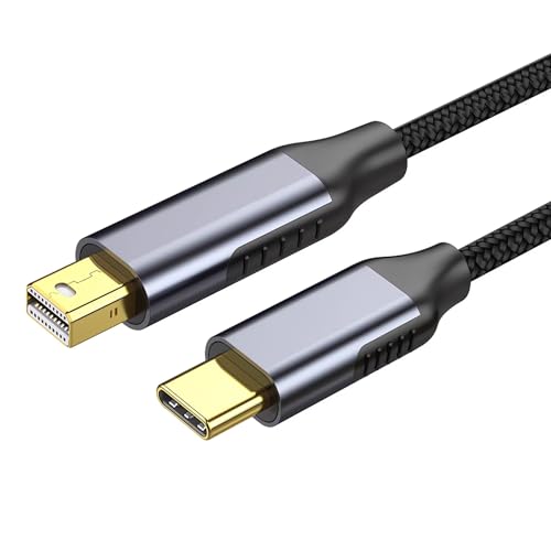 USB C to Mini DisplayPort, 6Ft 4K@60Hz Thunderbolt 3 to Mini Displayport Cable Compatible for iPhone...