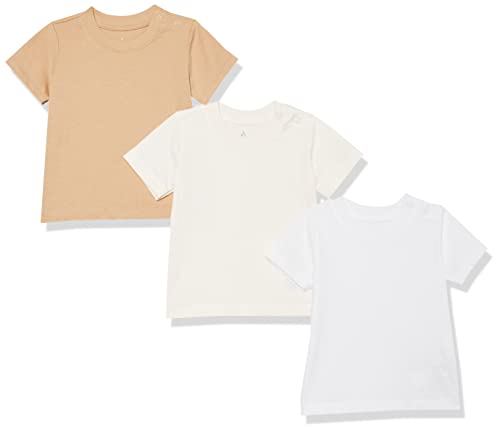 Image of Amazon Essentials Unisex Babies' Organic Cotton Short Sleeve T-Shirt (Previously Amazon Aware), Pack of 3