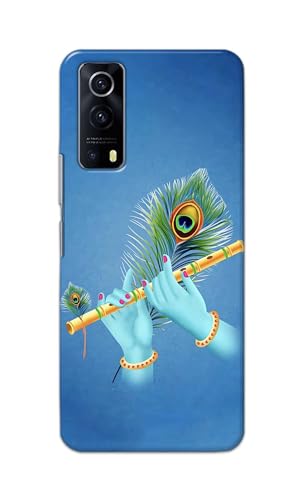 Image of PRINTFIDAA Printed Hard Back Cover Case for Vivo Y53S | Vivo IQOO Z3 Back Cover (Flute in Krishna Hands) -112