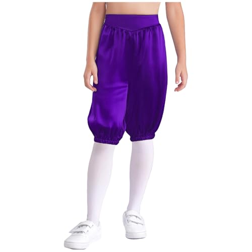 Big Boys Girls Victorian Capri Pants High Waist Elastic Shorts Renaissance Fairs Bloomer