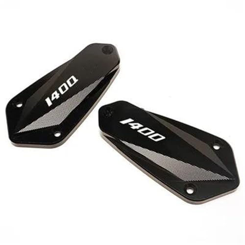 Depósito de freno delantero de aluminio mecanizado negro para Kawasaki GTR1400