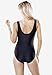 Swimsuits For All Swim 365 Women's Plus Size Colorblock One-Piece - 32, Black Aquamarine