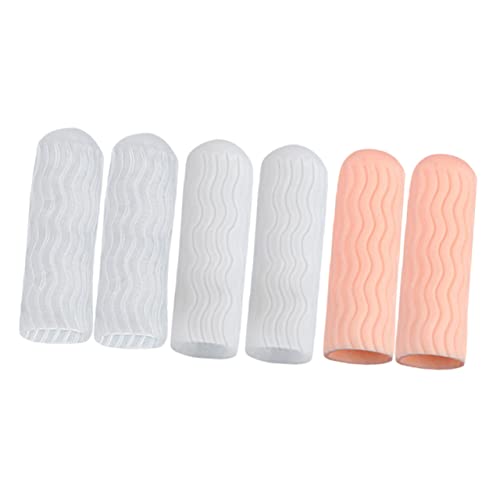 FRCOLOR Finger Insulation Sleeves Cut-Resistant Material 3 Pairs of Protective Covers for Reusable Comfortable for Men and Women