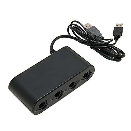 Controller Adapter für, Controller Adapter für Wii U, PC, für Switch, 4 Ports 3 in 1 Game Controller Adapter mit Turobo Funktion
