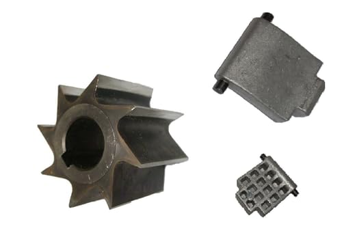 Gegenplatte & Walze passend für Einhell blue BG-RS 2540 2540/1 CB 2845 2845/1 Gartenhäcksler Walzenhäcksler