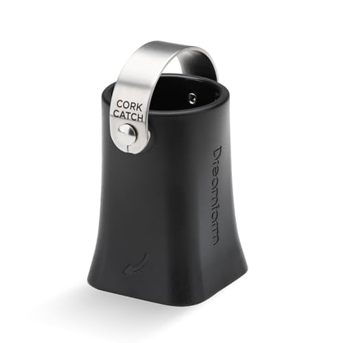 Comparison: Best Champagne Bottle Opener 5 Dreamfarm Champop Safe, Fast, & Easy Champagne Bottle Opener, Cork Popper & Catcher - Black