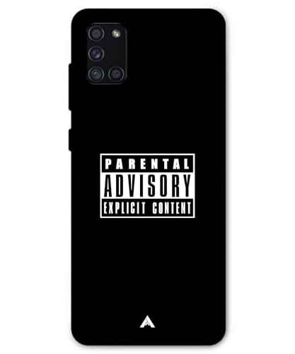 Image of Premium Explicit Case for Samsung Galaxy A31 Soft-Touch Metal TPU Back Cover, Shockproof, Designer, Aesthetic Mobile Phone Case (Glossy Finish)