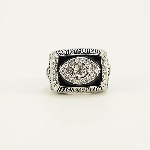 Kuseli 2010 Fantasy Football Championship Ring Trophy Prize for Fans Mens' Souvenir Gift (Without Box)